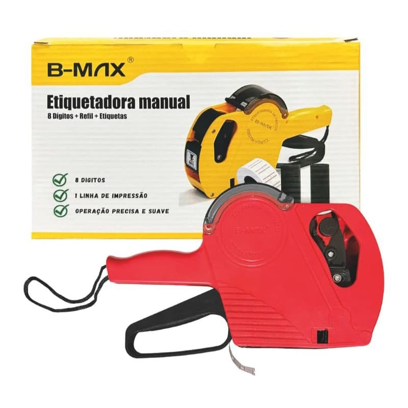 Etiquetadora De Preços Manual MX-5500 + Rolo De Tinta Extra + Etiquetas