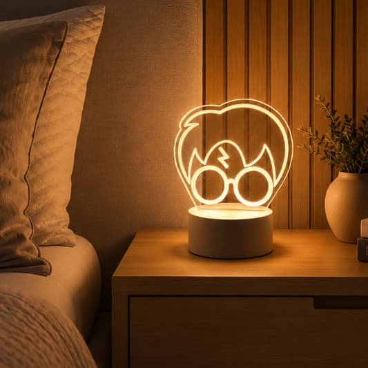 Luminária Temática Harry Potter Luminária LED Decorativa Moderna