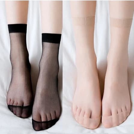 10/20/30 Pares De Meias Fina Tornozelo Tamanho 35-40 Meias Soquete Transparentes