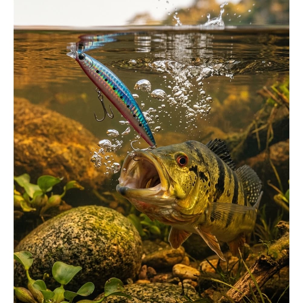 Isca Artificial 98mm 13g traíra Robalo Tucunaré Anchova Pesca Pescaria Dourado