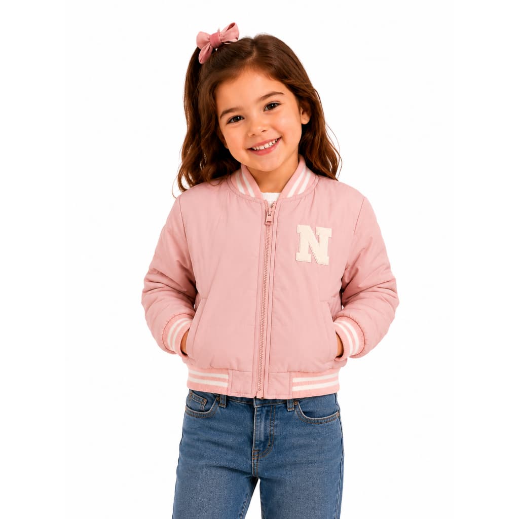 Jaqueta feminina Peanuts Infantil Peluciada com dois bolsos perferto para o inverno