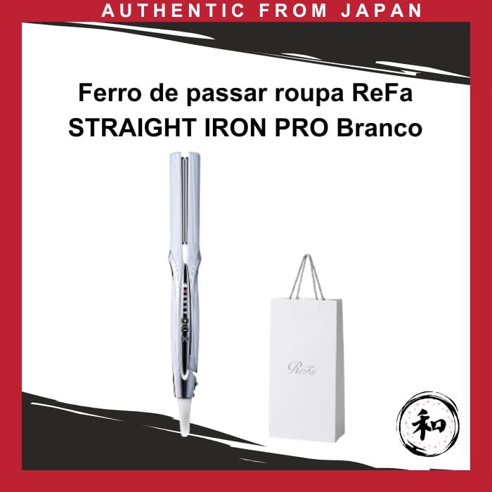 Ferro de passar roupa ReFa STRAIGHT IRON PRO Branco [Direto do Japão]