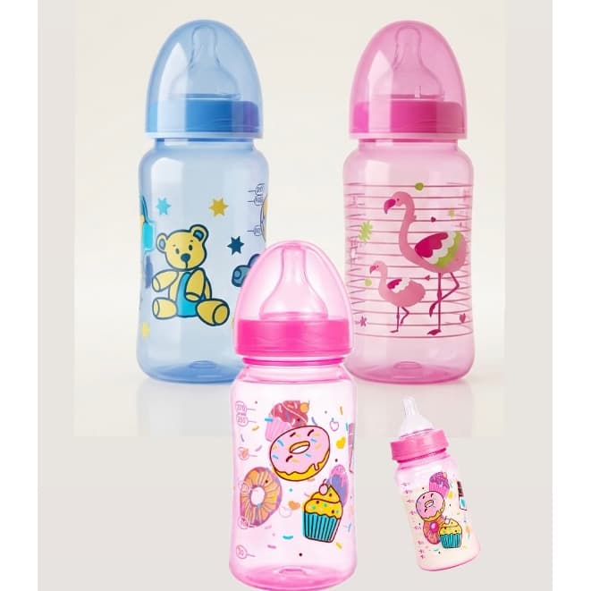 Mamadeira 270ml Com Bico Super Menino Menina Petita