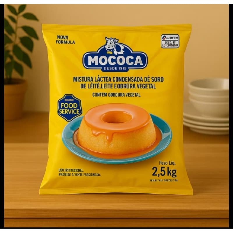 Mistura Láctea Condensada Mococa 2,5kg - Economia e Sabor Ideal para Bolos e Coberturas