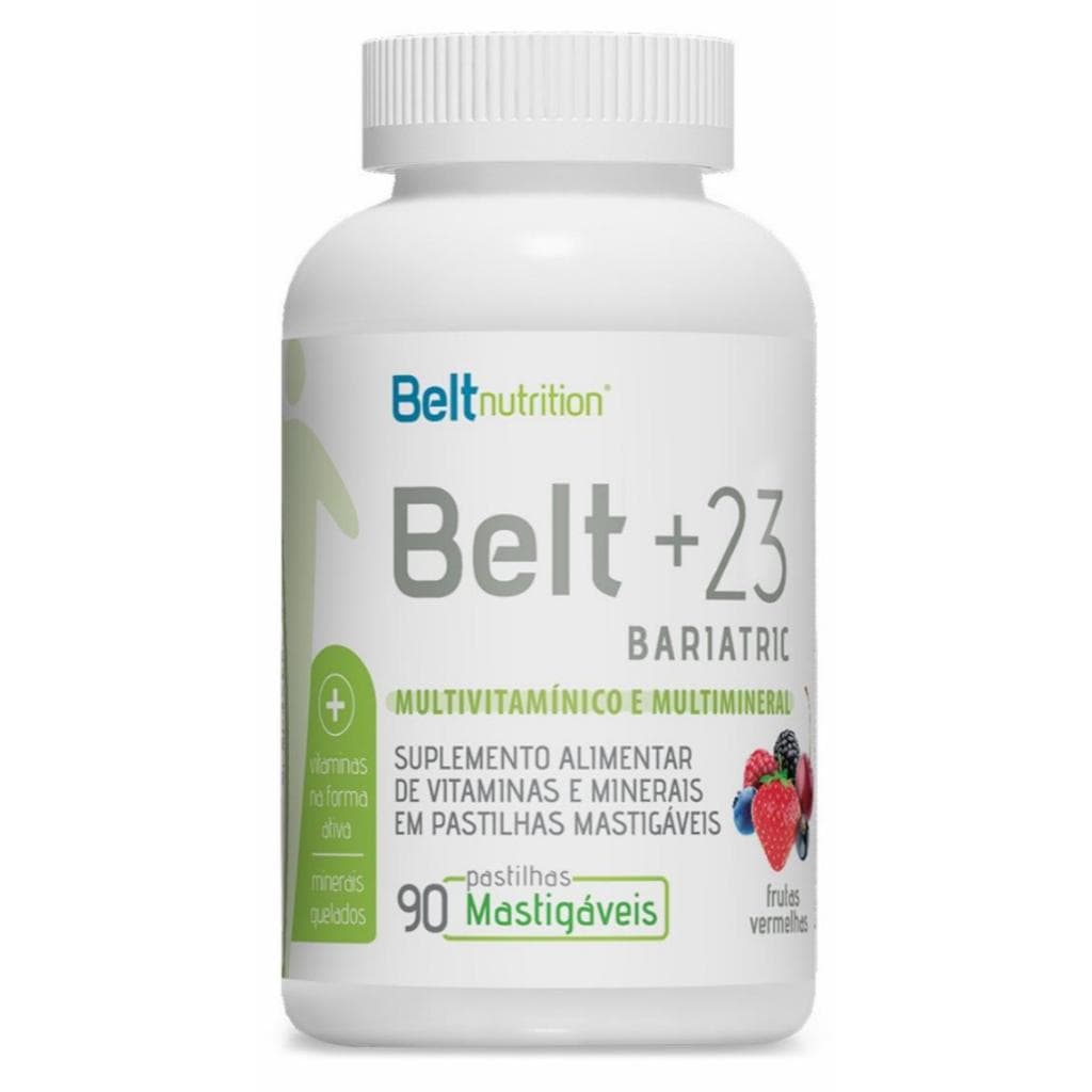 Multivitamínico Belt +23 Bariatric 90 Pastilhas Mastigáveis Sabor Frutas Vermelhas Polivitaminico