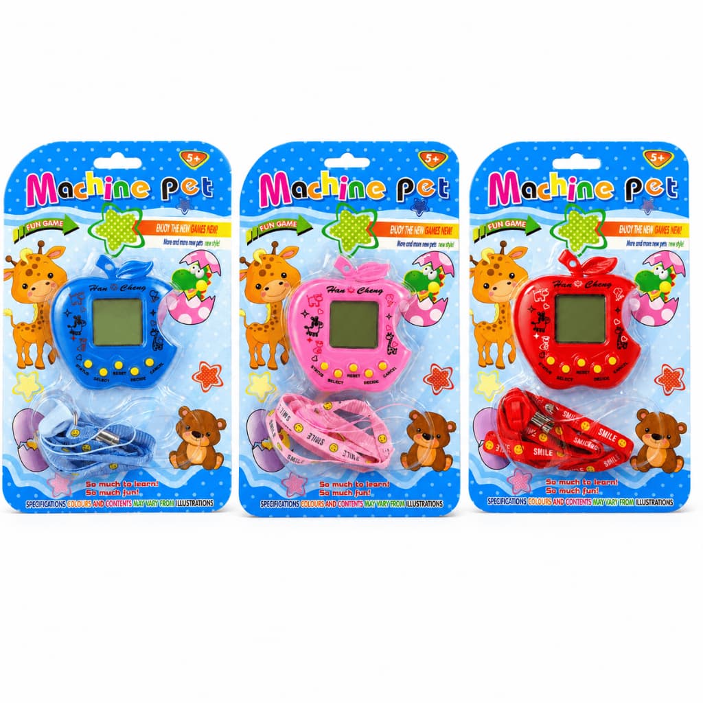 Bichinho Virtual Tamagotchi Maçã 168 em 1 Infantil Retrô Mini Console