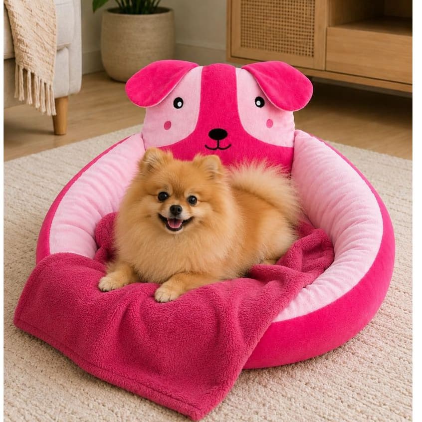 Caminha Pet + Manta Para Cachorro Cama Pet Tamanho 45x45 Várias Cores