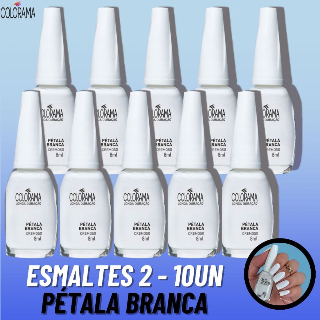 Esmalte Pétala Branca Colorama Branco Cremoso Esmalte Atacado
