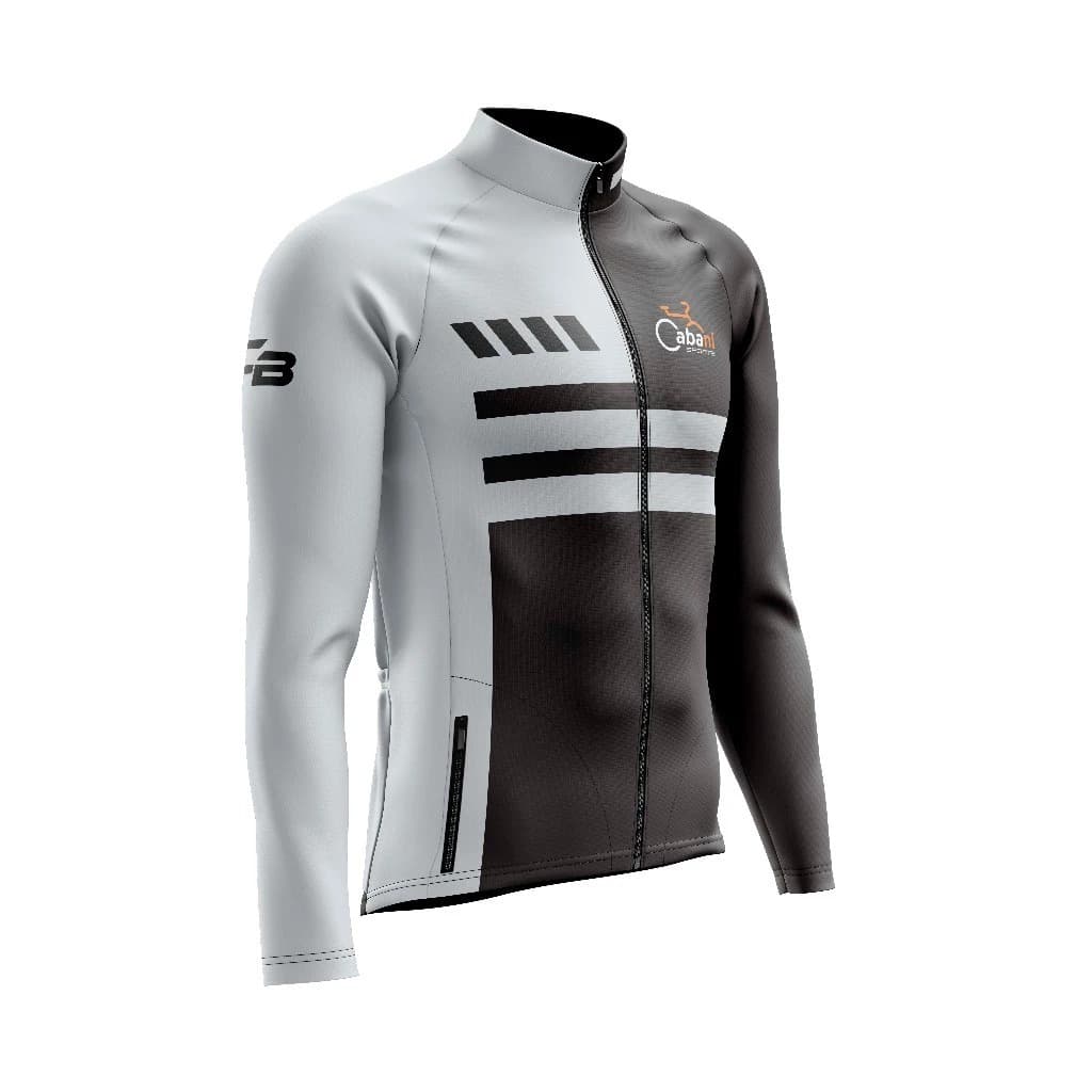 Jaqueta Ciclismo Cabani Falcon - Preta com Cinza