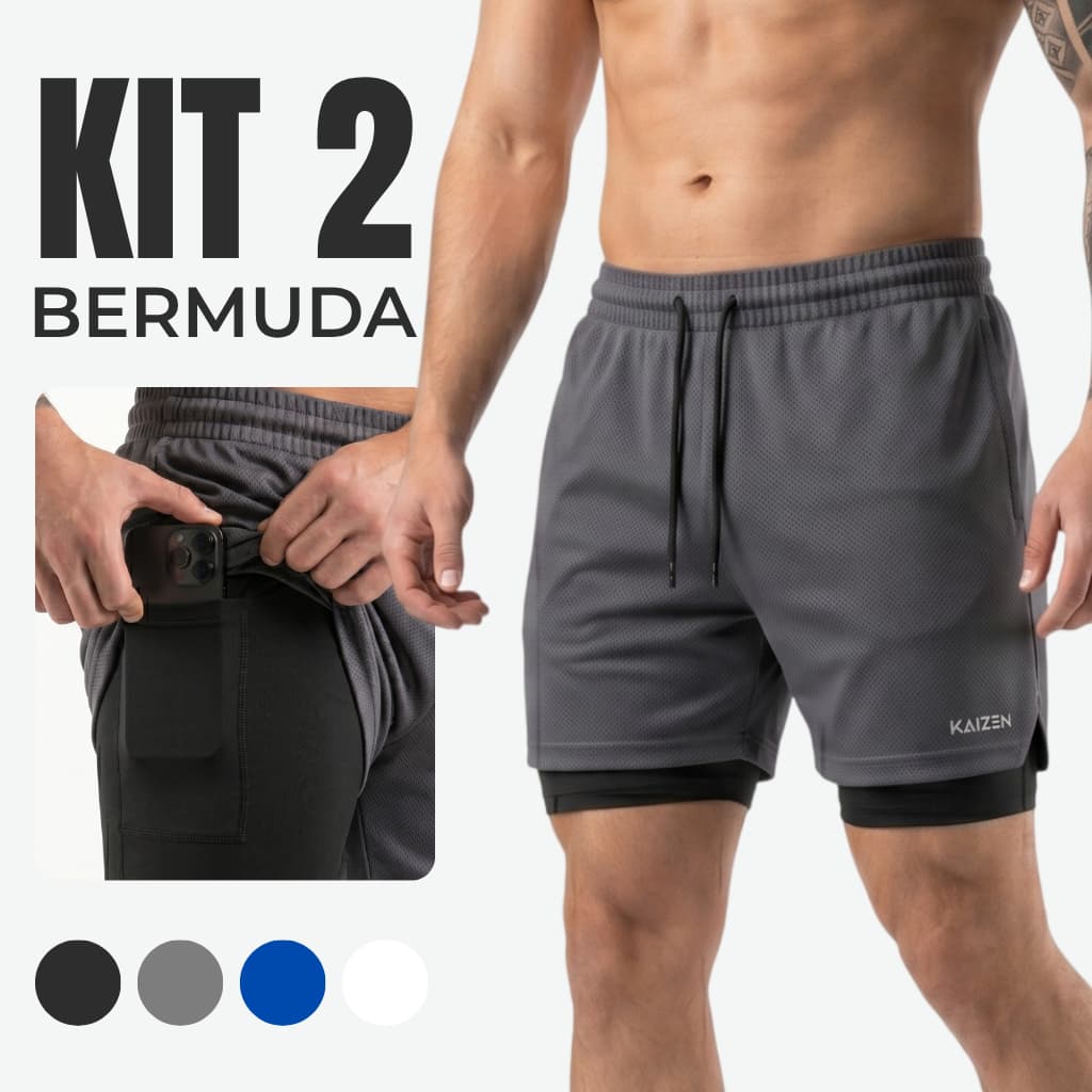 shorts 2 em 1 academia e treino sport fit dry fit com elastano com proteçao uv esporte fitnes