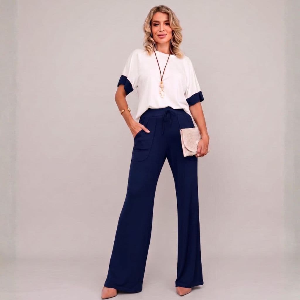 Conjunto Feminino Moletinho Mel Tecido Macio Alta Qualidade - Envio Imediato