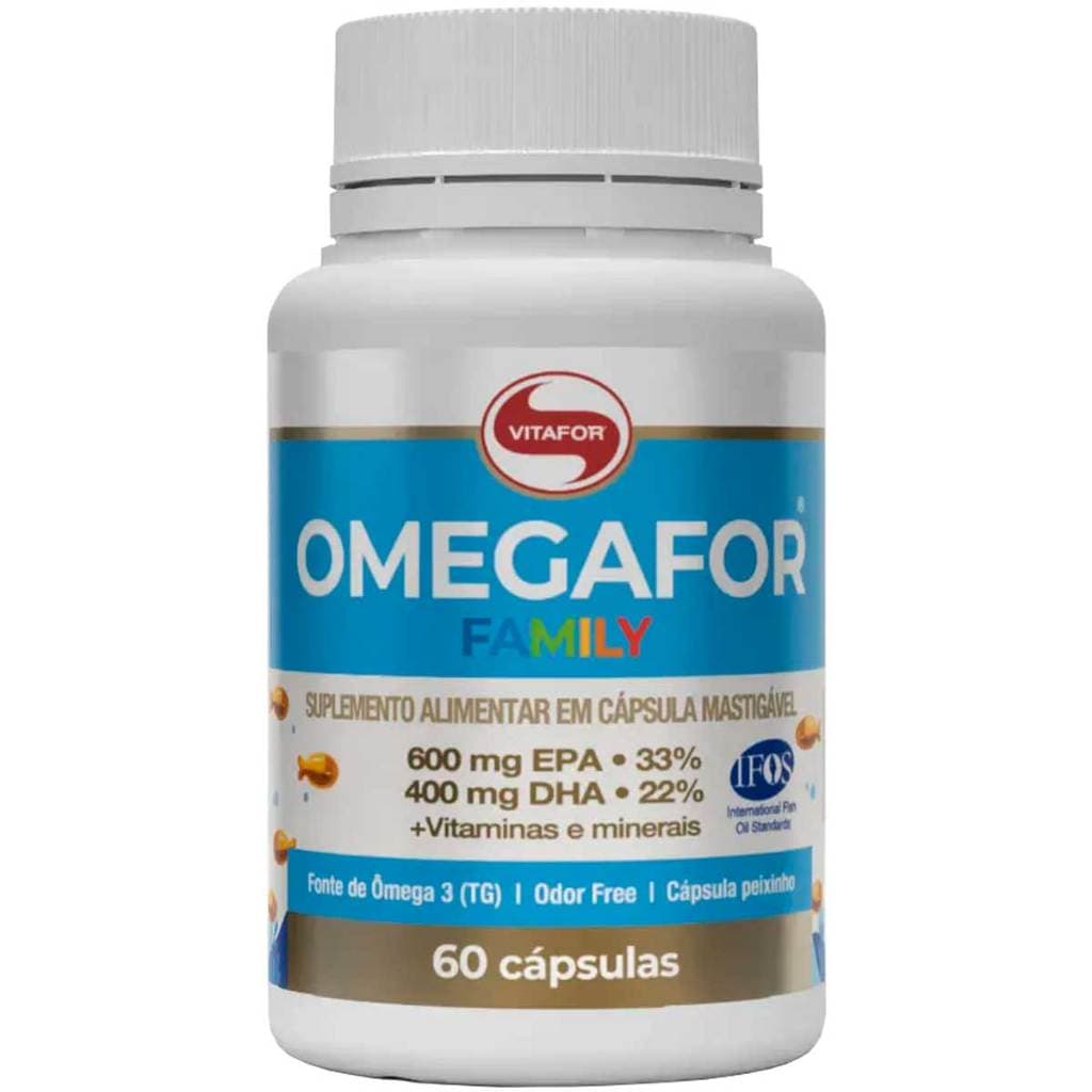 Omegafor Family Vitafor Omega 3 TG com 60 cápsulas Odor Free