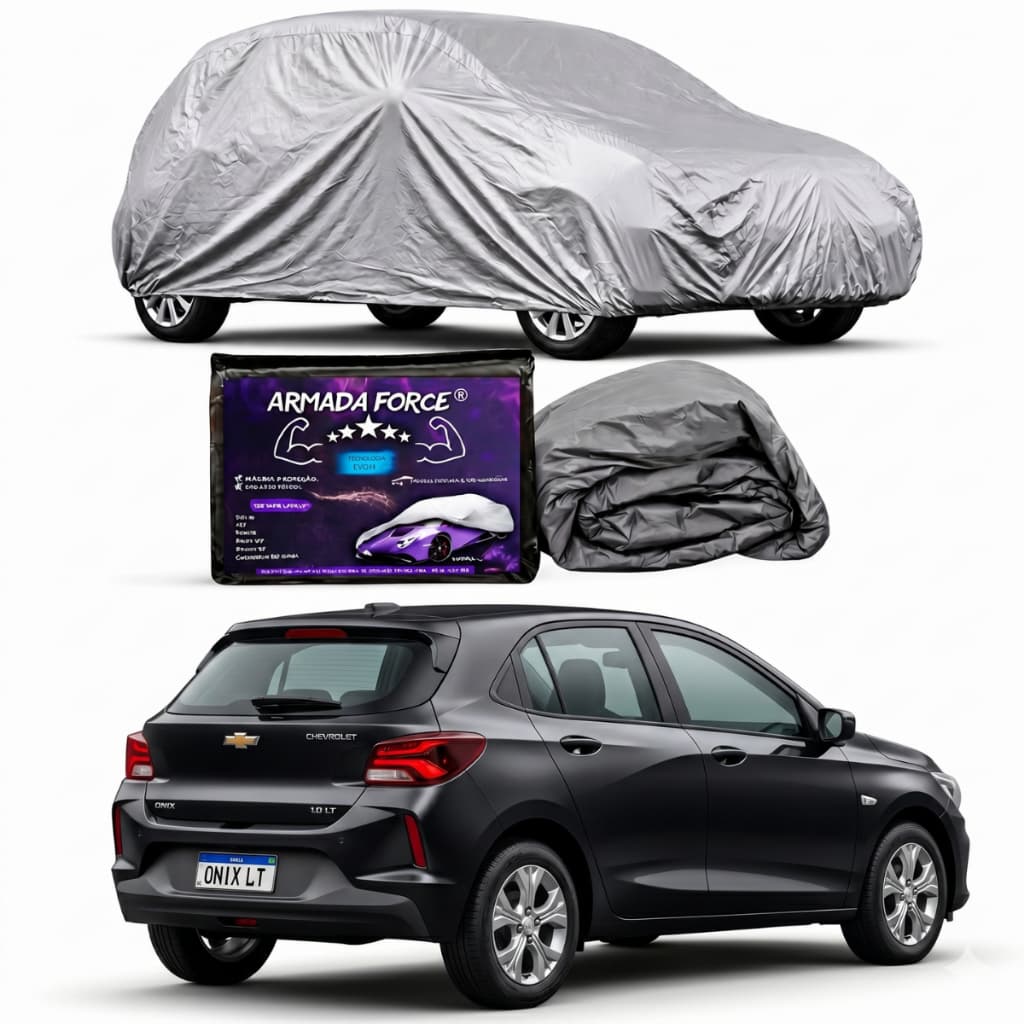 Capa Automotiva Cobrir Carro Chevrolet Onix 100% Impermeável Com/Sem Forro Proteção Sol Chuva