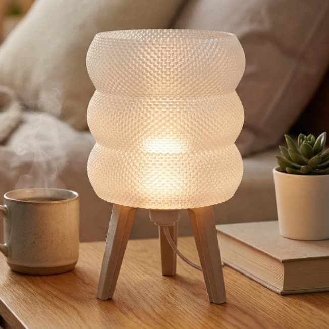 Abajur Luminária De Mesa Sala Quarto Moderno Com Lâmpada Moderna Mesa de Cabeceira Luz Quente 3D