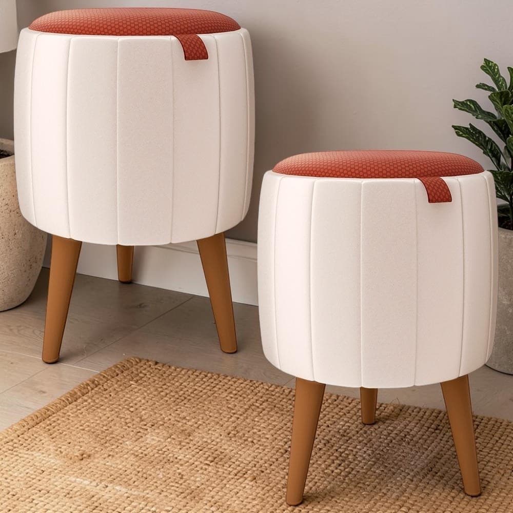 Puffs Gourmet Banqueta  Luxo Banquinho Decoração Quarto Sala Cores Diversas Outlet Plus