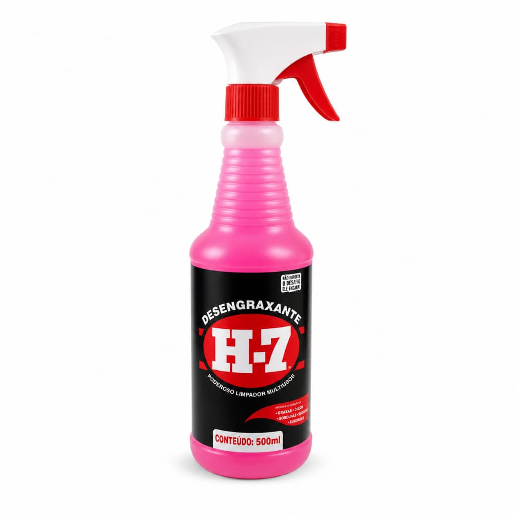 Desengraxante H7 Multiuso Limpeza Pesada Com Gatilho 500ml