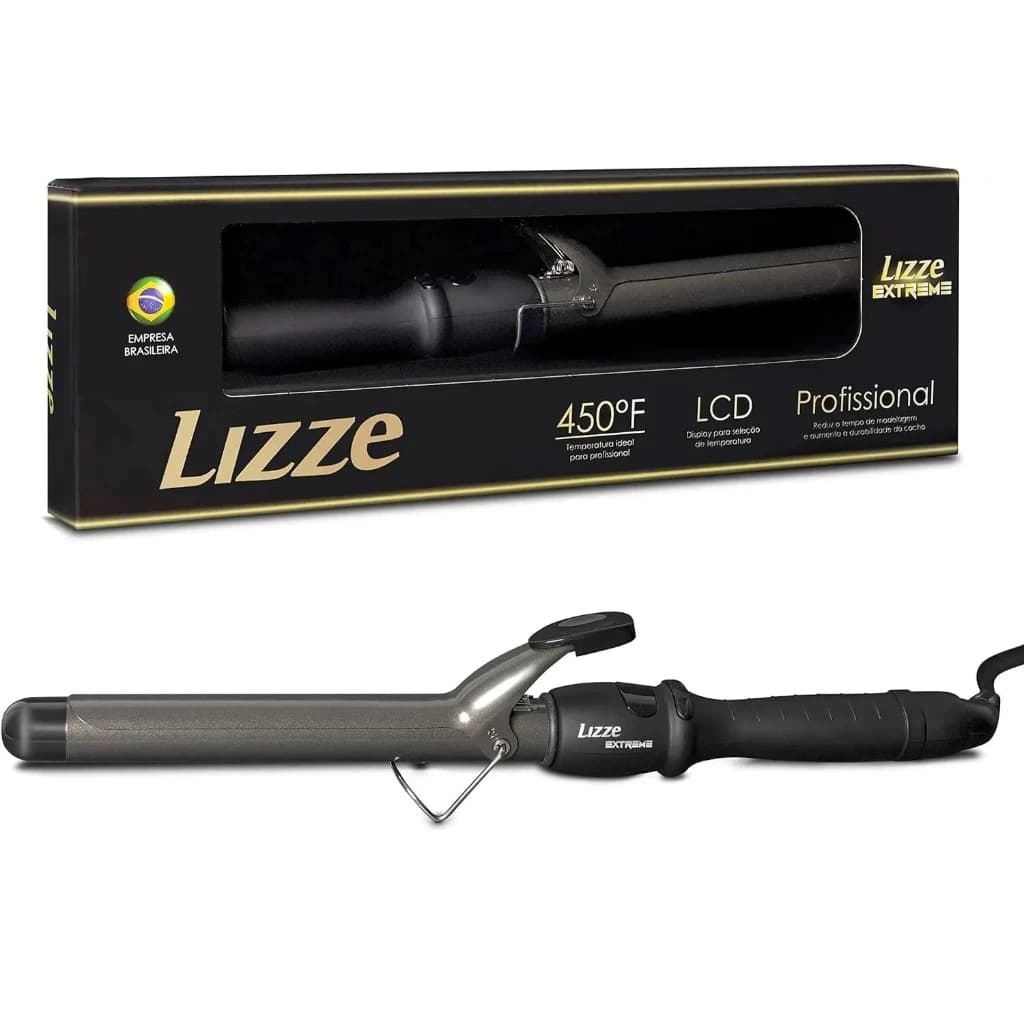 Modelador de Cachos Profissional Lizze Extreme 25mm Bivolt