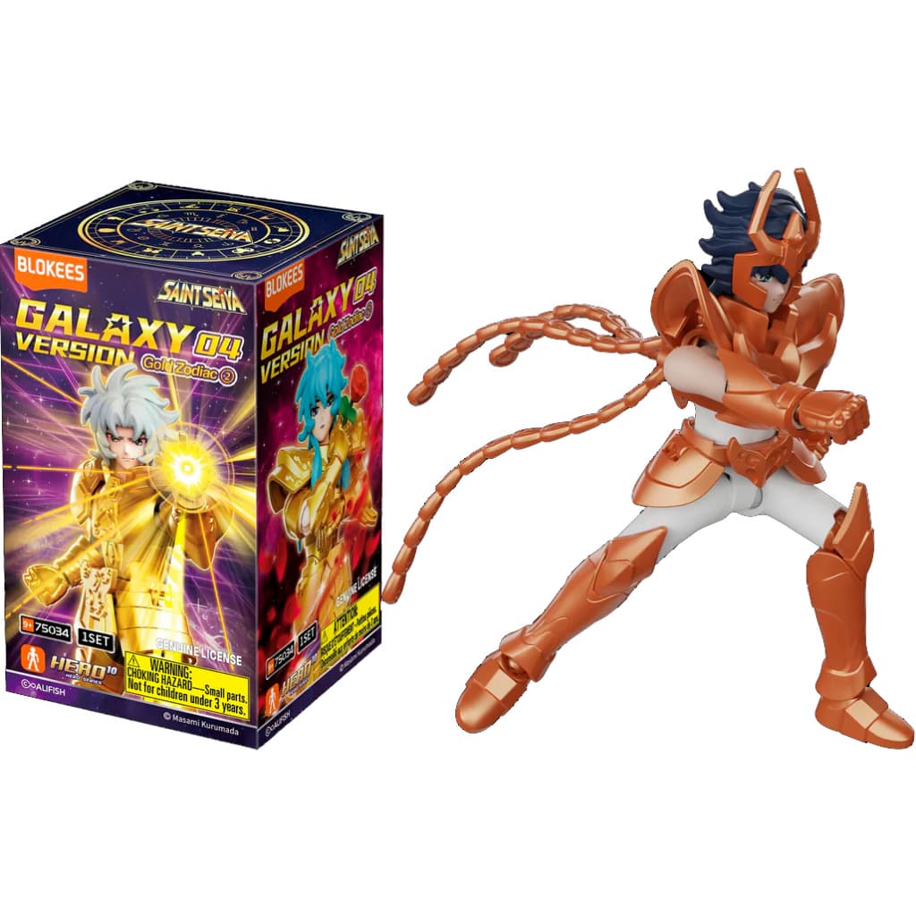 Boneco Cavaleiros Do Zodiaco Blokee Ikki de Fênix V3