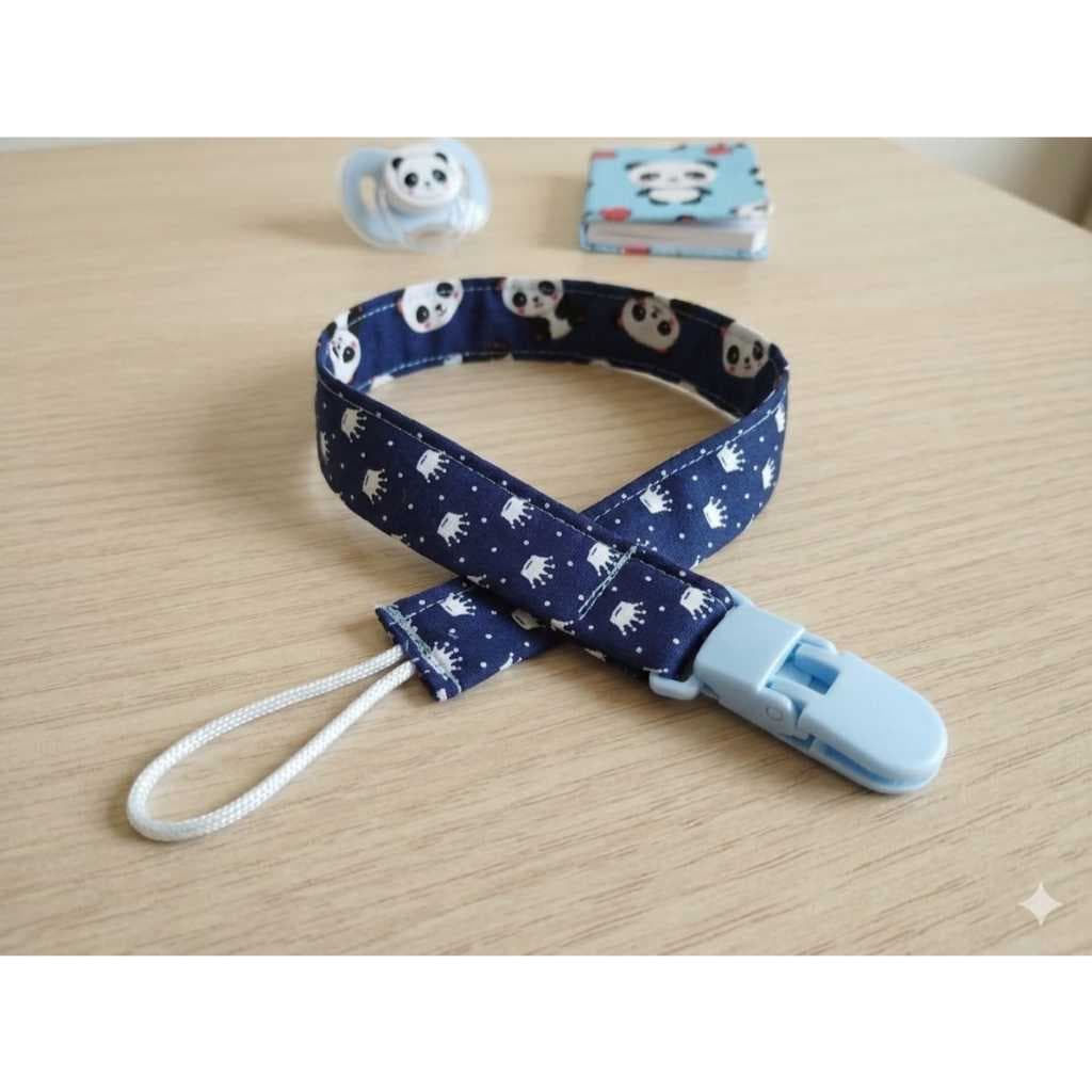 kit Prendedor de chupeta com jacaré costura reforçado menina e menina