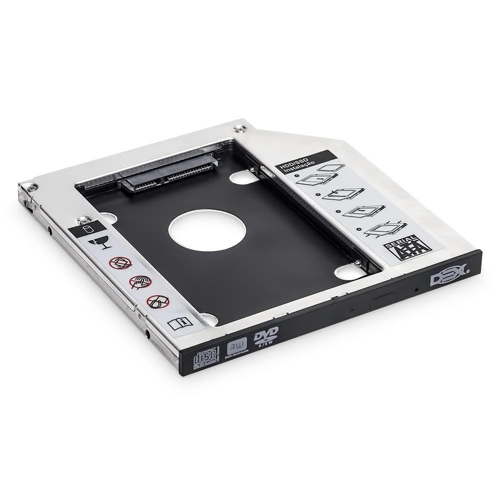 Adaptador Case Caddy 9.5mm / 12.7mm Hd Ssd Sata 2.5 Gaveta Notebook