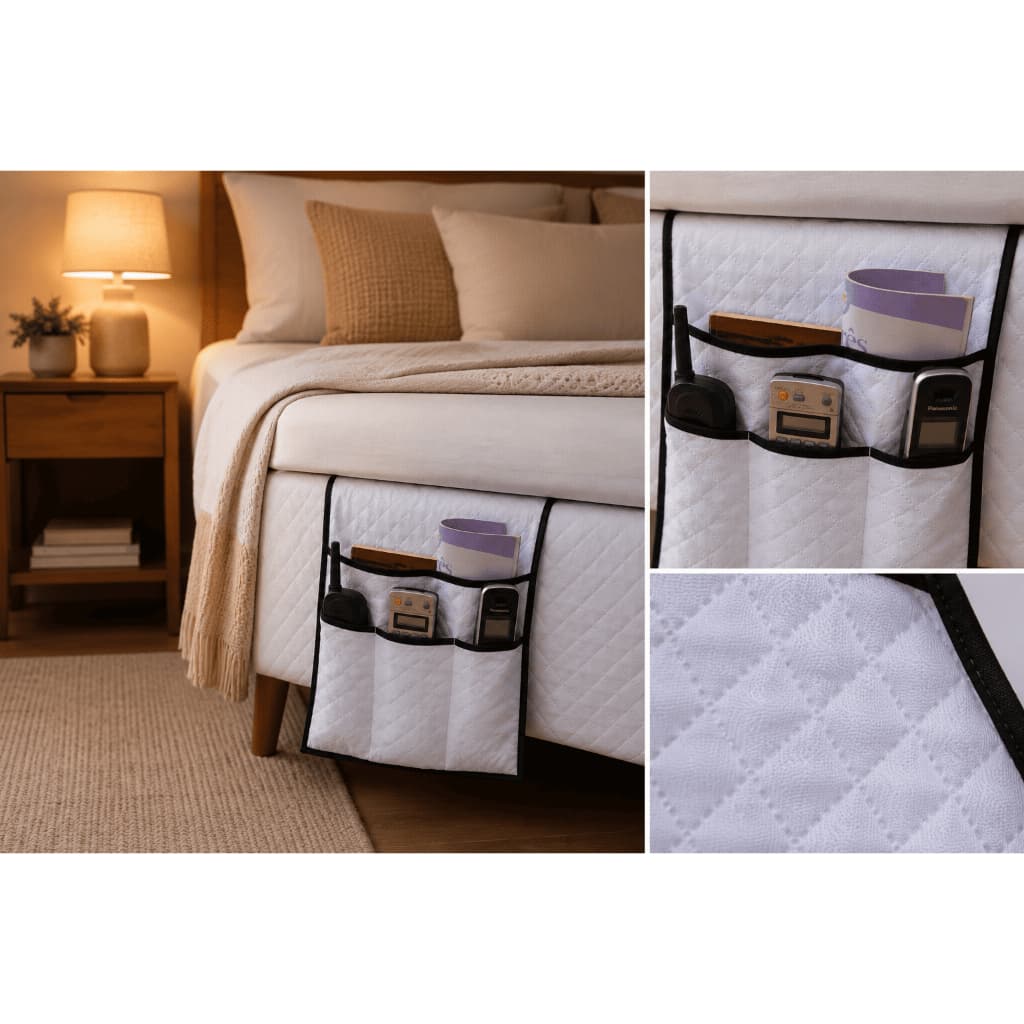 Porta Objetos Universal para Cama Box 5 Repartimentos Opções De Cores Variadas Porta Treco