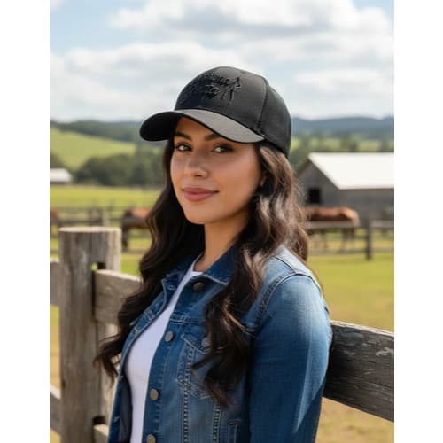 Boné Country Feminino Aba Curva Furadinho Rodeio Sertanejo Morena Bruta Cowgirl proteção UV+
