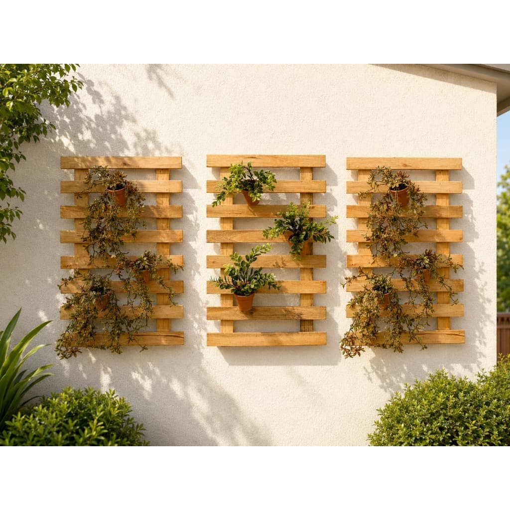 Kit 3 Floreiras Vertical de Plantas Com Suporte e Parafusos - Floreira - Crie seu modelo conforme se