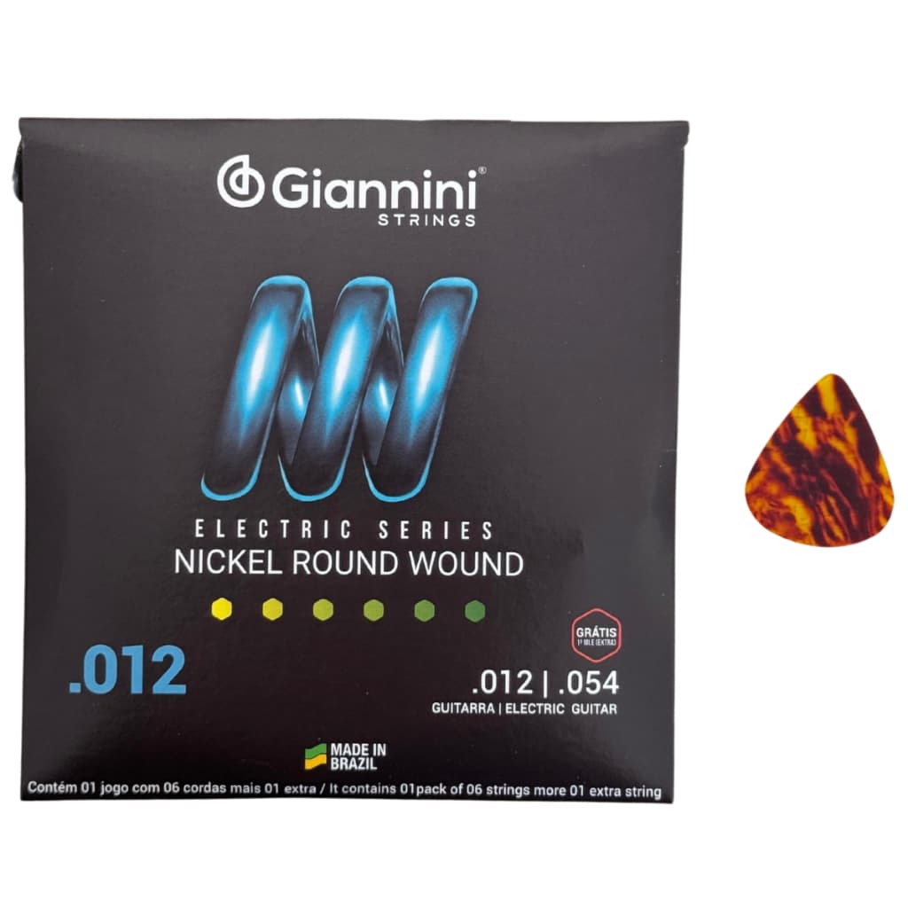 Encordoamento Níquel Para Guitarra Giannini 012 Original