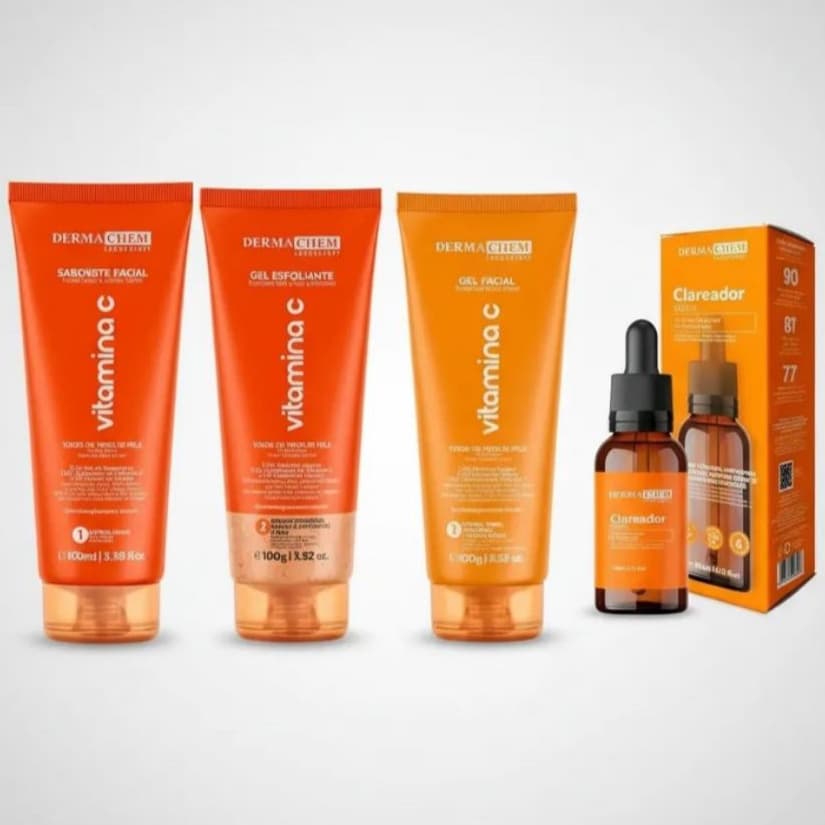 Kit Skincare Dermachem Sérum Clareador De Manchas Anti-Acne e Vitamina C