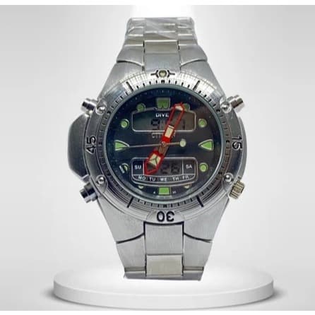 Relógio Masculino Aqualnd Série Ouro Metal Aço Fundo cinsa