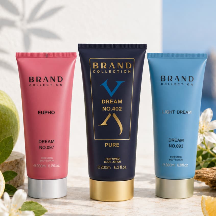 Loção Hidratante Creme Corporal 200ml Inspirado Em Perfumes Importados Brand Collection