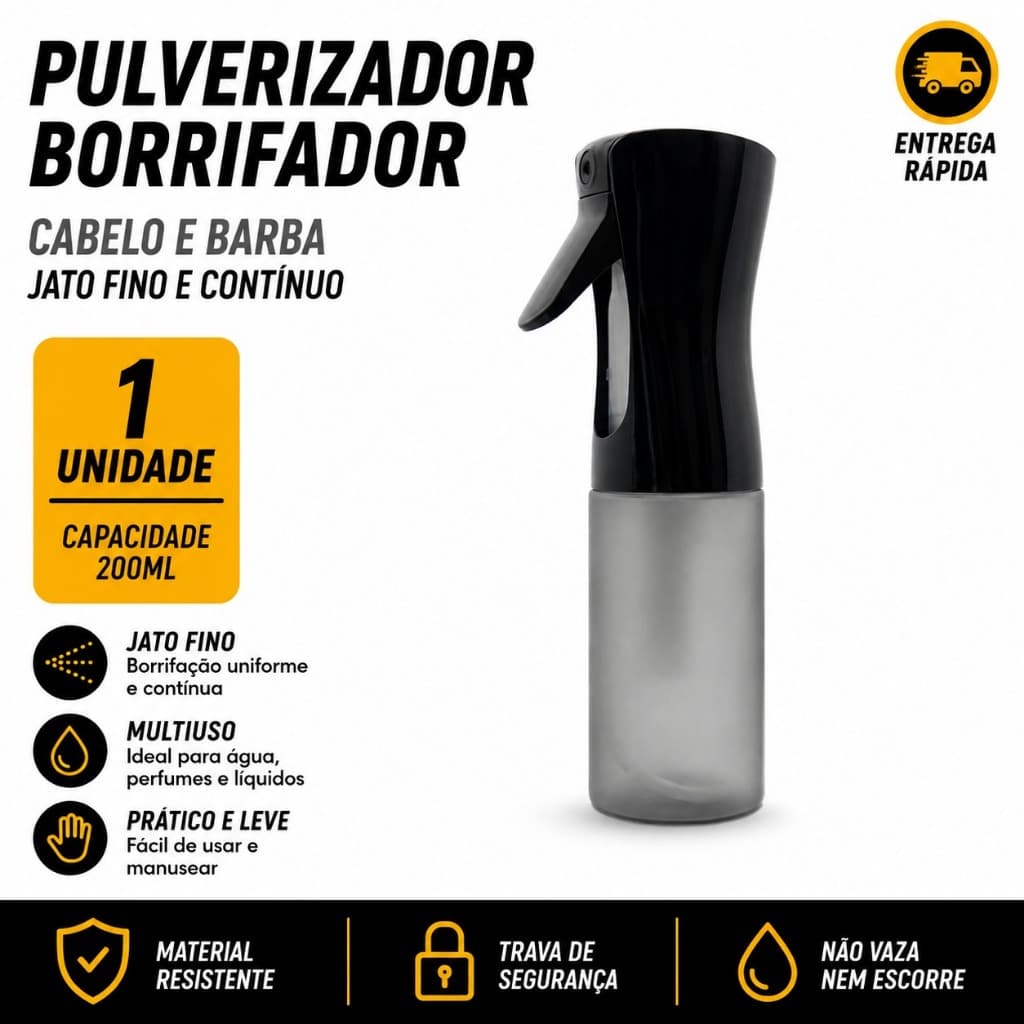 Borrifador Spray Névoa Pulverizador 200ml