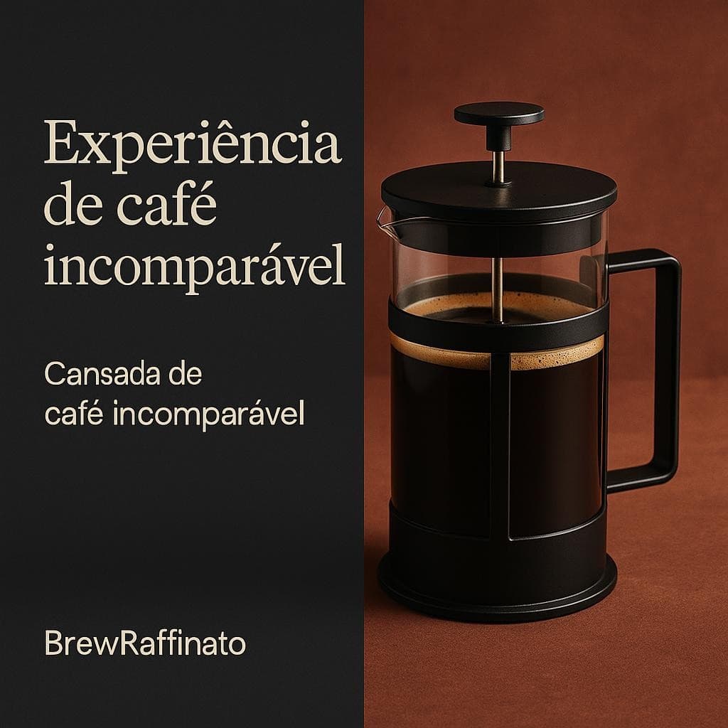 Cafeteira Francesa Prensa 600ml Vidro Resistente Café Gourmet