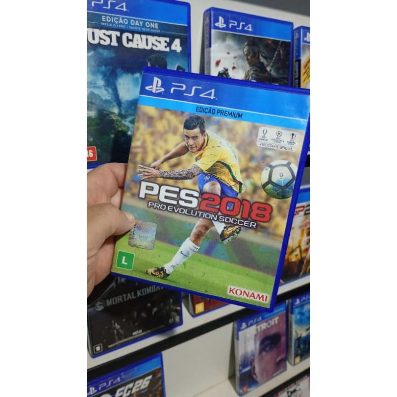 JOGO PES2018 MÍDIA FÍSICA SEMI NOVO