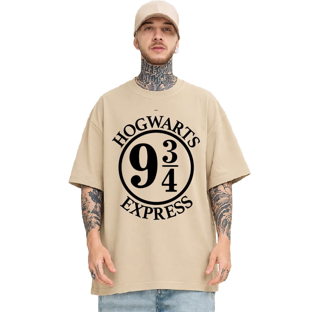 Camiseta Oversized 596 - Hogwarts Express Harry Potter Unissex Geek