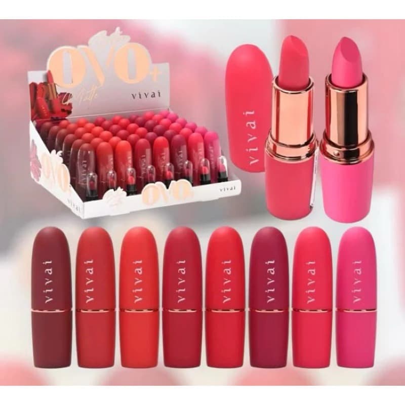 ✨ Batom Ovo Vivai Colorful – Alta Pigmentação, Hidratação e Cores Apaixonantes