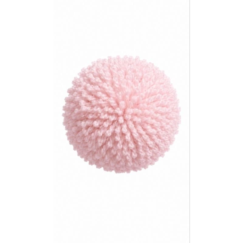 pompom rosa claro