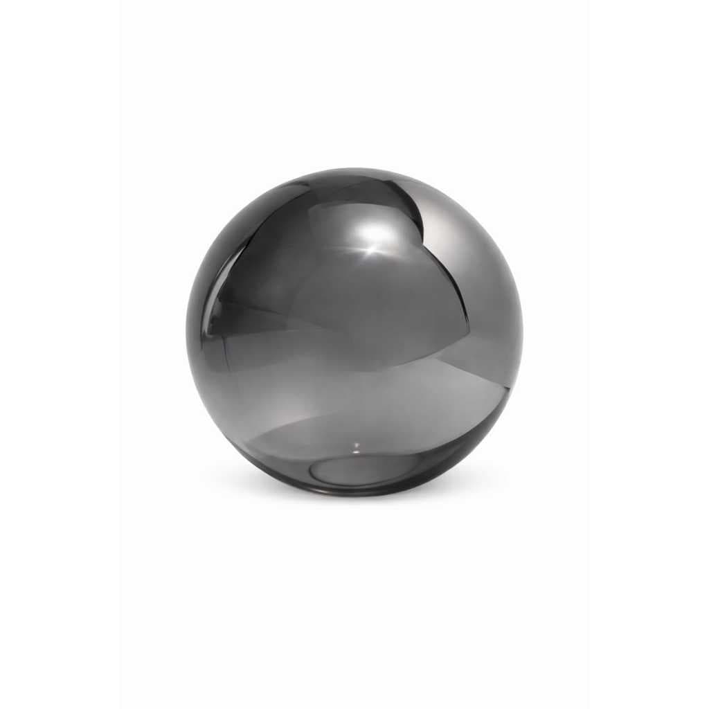 Globo de vidro fume espelhado esfera 12 Cm