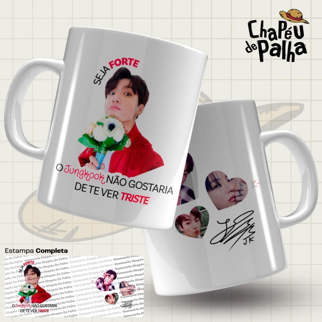 Caneca BTS Jungkook – Kpop Army Presente Geek 325ml