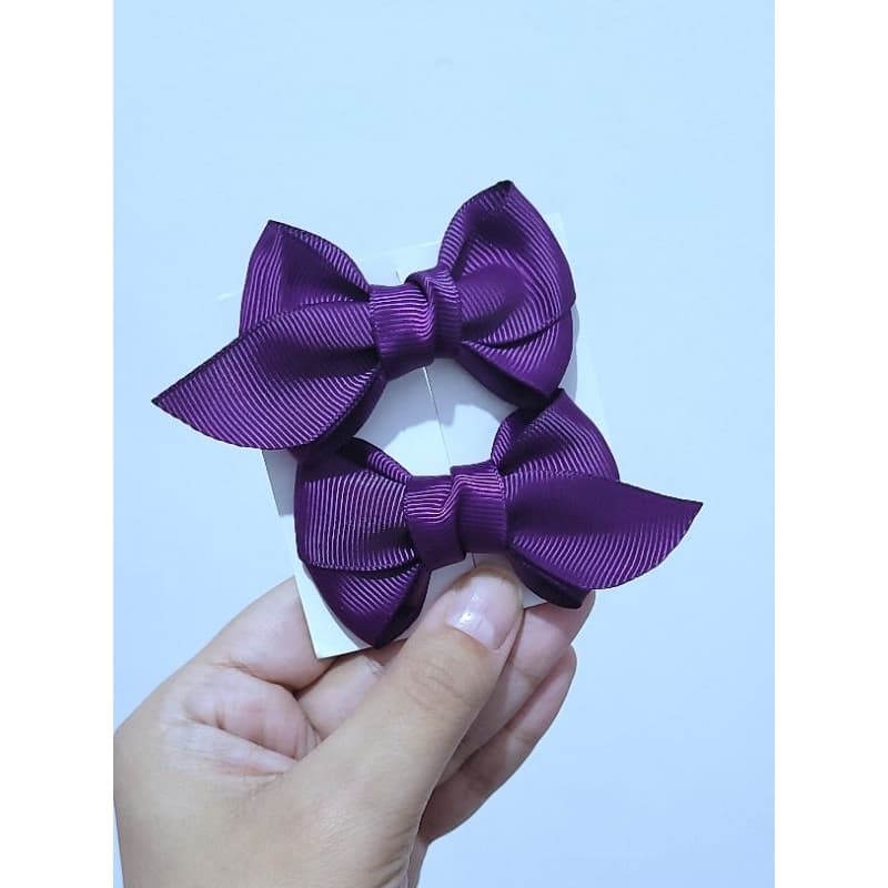 Par de laço de cabelo infantil Laço cruzado