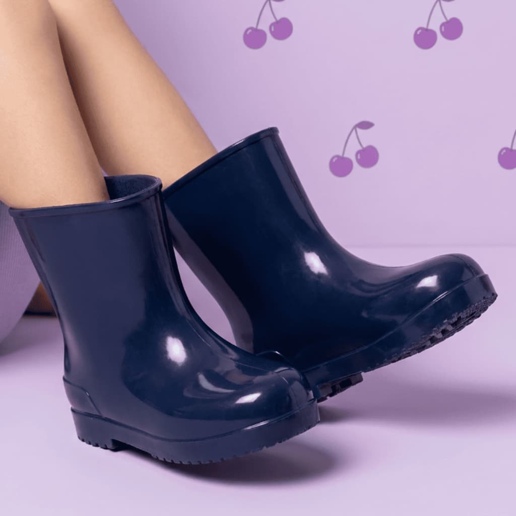 Galocha Infantil Menina Feminina Impermeável Cano Curto Promoção