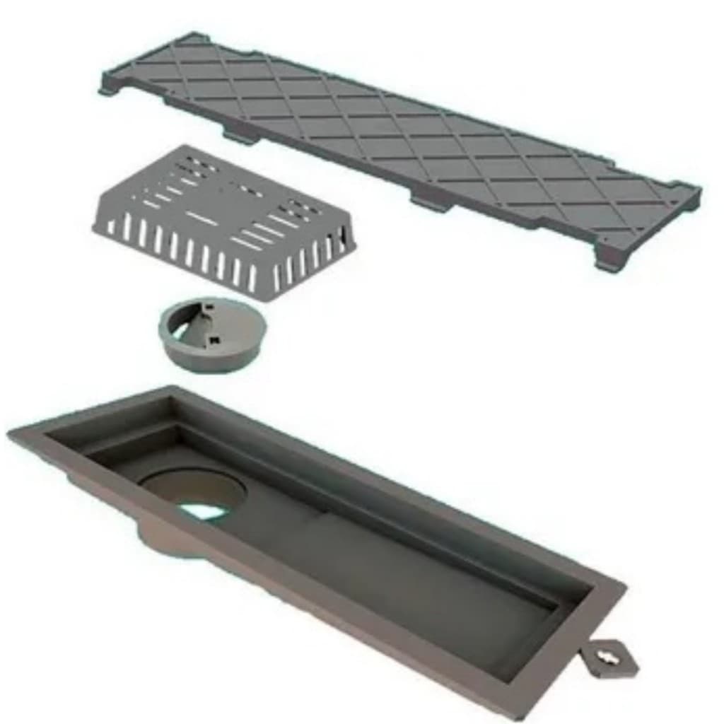 Ralo 25cm Novii Pvc Tampa Oculta C/ Fecha Ralo 6083 Grupo Linear