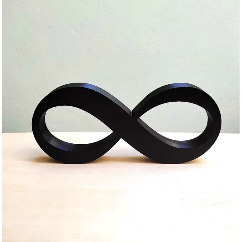 Infinito - Símbolo Da eternidade e  Amor / 22 cm - Decoração, Enfeite