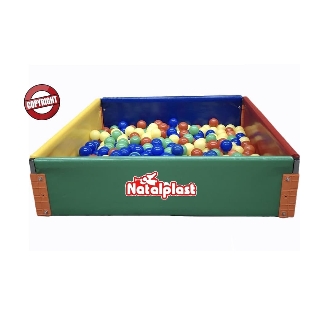 Cercado Cercadinho Leva e Trás para Piscina de Bolinhas – 1x1m, Colorido