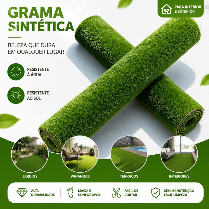 Garansi 5 Tahun Rumput Buatan Karpet Rumput Tiruan 30MM 1x5-20m Anti Slip Polyester TRP Outdoor Indoor