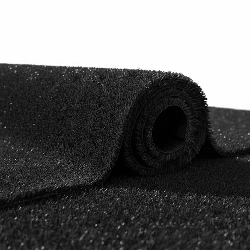 Grama Sintética Preta Artificial Soft Grass 12mm Eventos Decoração Fitness Proteção UV Resistente