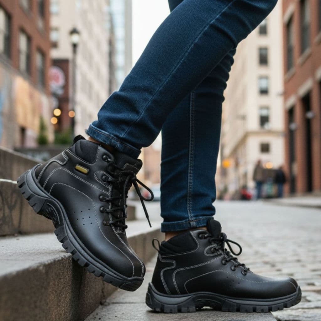 Bota  Masculina Mega Moda Resistente Antiderrapante Urbana Rural