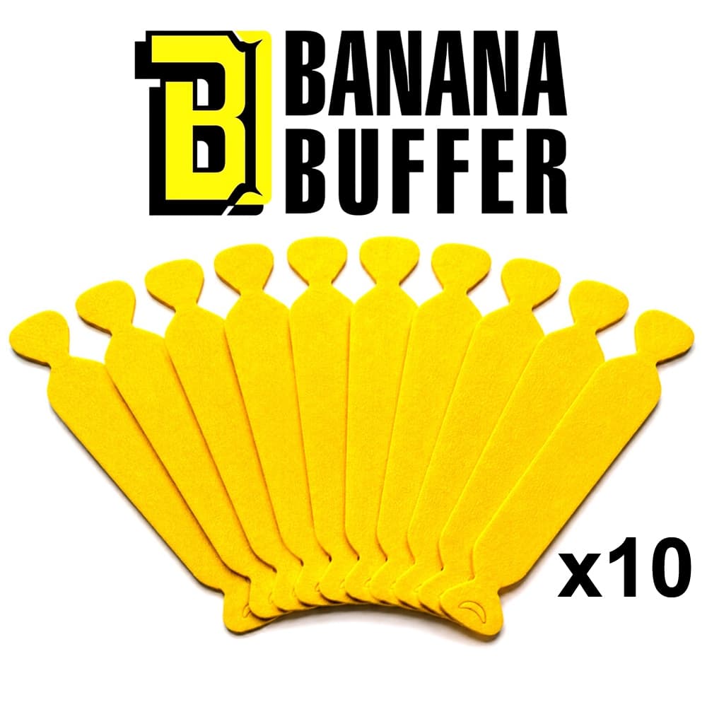 Feltro para Espátula Banana Buffer Original Adesivos e Envelopamento 10 unidades