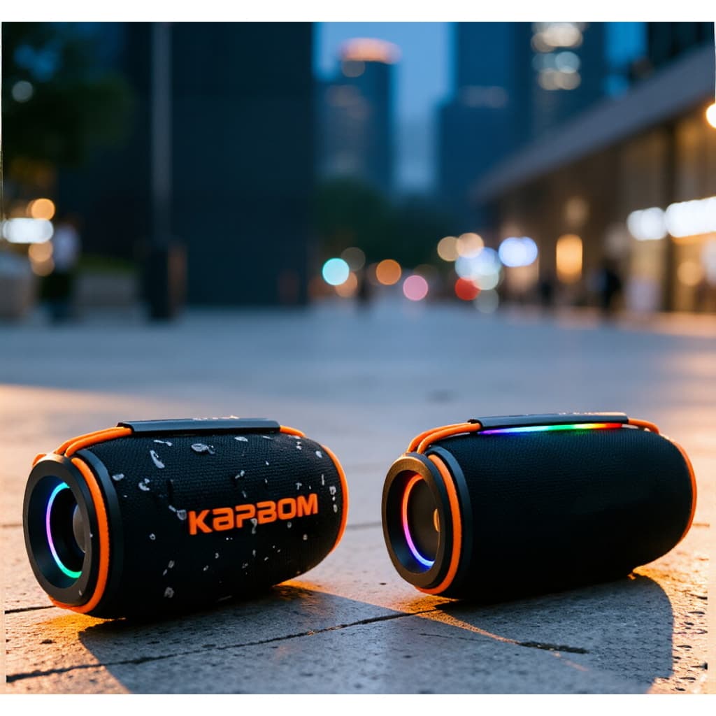 Caixa De Som Bluetooth RGB Impermeável IPX6 60W/30W/20W/15W Bateria Longa Duração