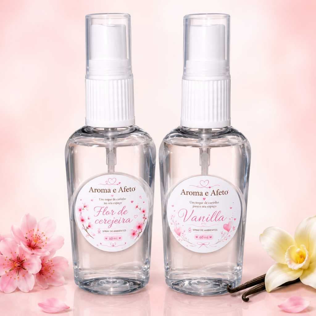 Kit Cheirinho de Embalagem | Perfume para Caixa e Pacotes e Ambientes - 60ml